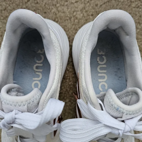 Adidas womens edge lux 3 copper metallic white athletic running sneakers size 7 - Picture 8 of 9